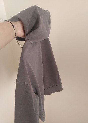 Gri Baskılı Uzun Kollu Kız çocuk Sweatshirt - Görsel 6