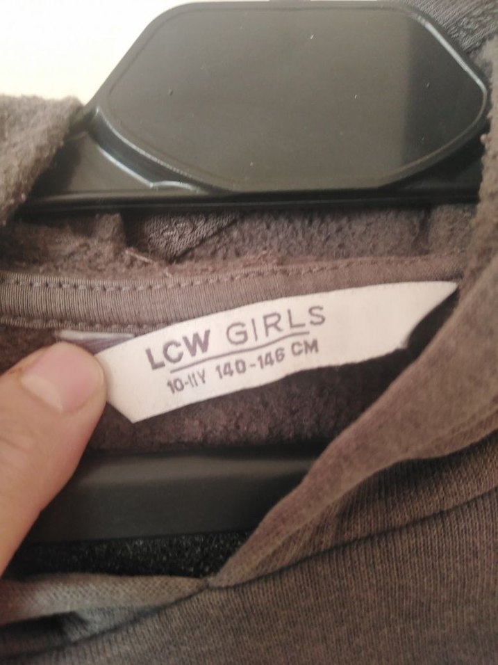 Gri Baskılı Uzun Kollu Kız çocuk Sweatshirt - Görsel 4