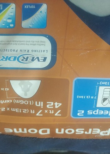 Mavi Gri Desenli Kamp Çadırı - Görsel 6