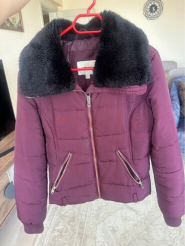 Koton Bordo Kışlık Mont