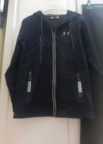 Fermuarlı Lacivert Erkek Denim Eşofman Takımı - Görsel 9