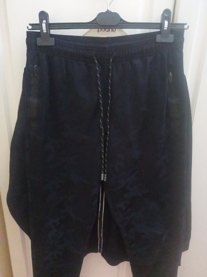 Fermuarlı Lacivert Erkek Denim Eşofman Takımı - Görsel 5