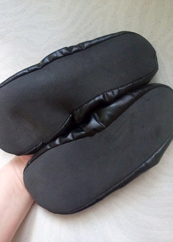 Kız Çocuk Siyah Lastikli Bale Ayakkabısı pisi pisi - Görsel 3