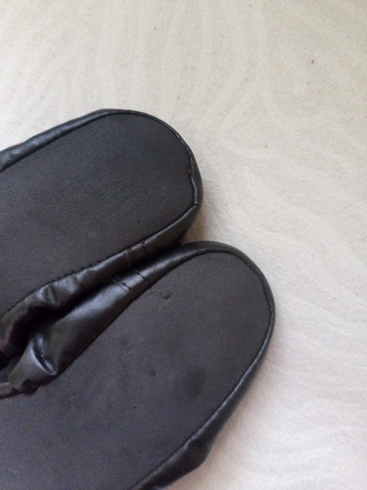 Kız Çocuk Siyah Lastikli Bale Ayakkabısı pisi pisi - Görsel 4