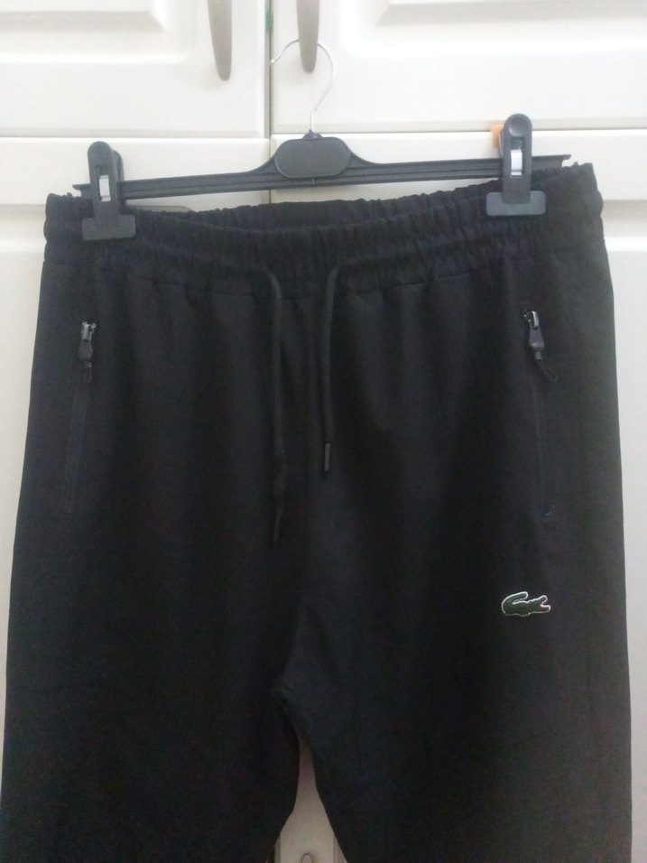 Siyah Fermuarlı Erkek Eşofman Altı - Görsel 2