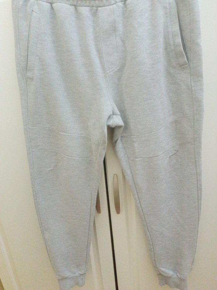 Gri Rahat Kesim Erkek Eşofman Altı evde işte kullanılır defolu - Görsel 3