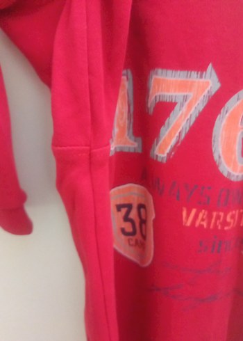 Erkek Çocuk Kırmızı Baskılı Sweatshirt - Görsel 4