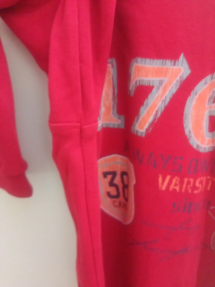 Erkek Çocuk Kırmızı Baskılı Sweatshirt - Görsel 4