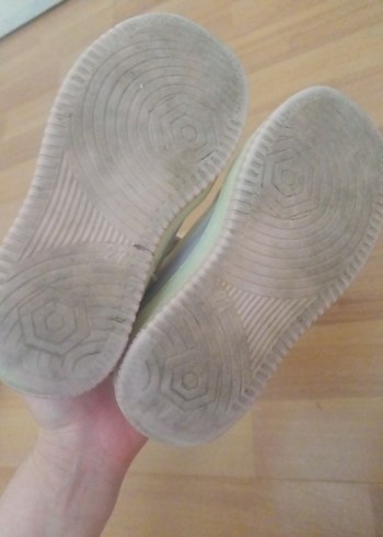 Kız Çocuk Beyaz Pastel Sneaker Velcro - Görsel 5