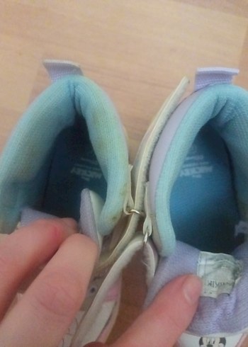 Kız Çocuk Beyaz Pastel Sneaker Velcro - Görsel 8