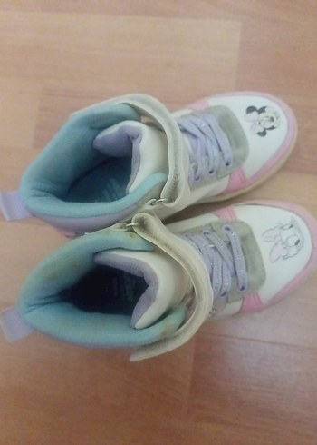 Kız Çocuk Beyaz Pastel Sneaker Velcro - Görsel 6