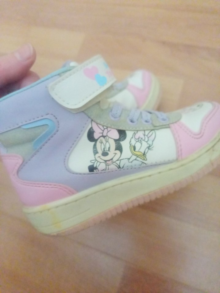 Kız Çocuk Beyaz Pastel Sneaker Velcro - Görsel 4