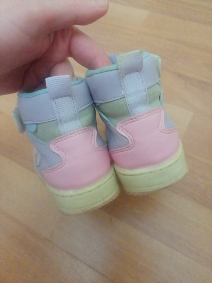 Kız Çocuk Beyaz Pastel Sneaker Velcro - Görsel 3