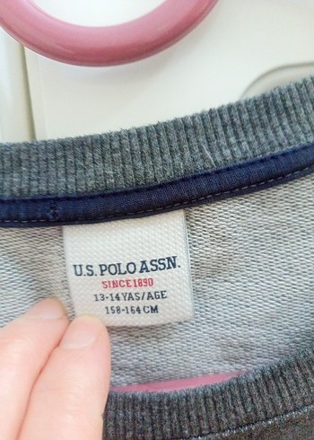 Gri Erkek Çocuk Sweatshirt USPA - Görsel 3