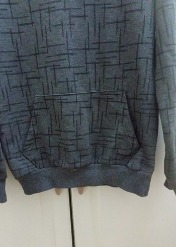 Gri Erkek Çocuk kapüşonlu sweatshirt - Görsel 2