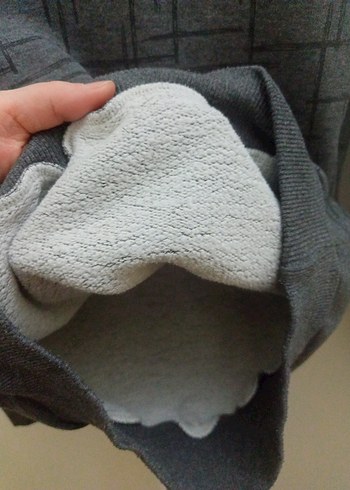 Gri Erkek Çocuk kapüşonlu sweatshirt - Görsel 8