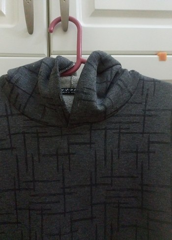 Gri Erkek Çocuk kapüşonlu sweatshirt - Görsel 4