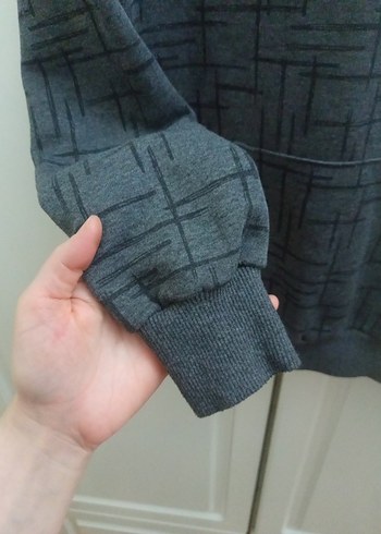 Gri Erkek Çocuk kapüşonlu sweatshirt - Görsel 3