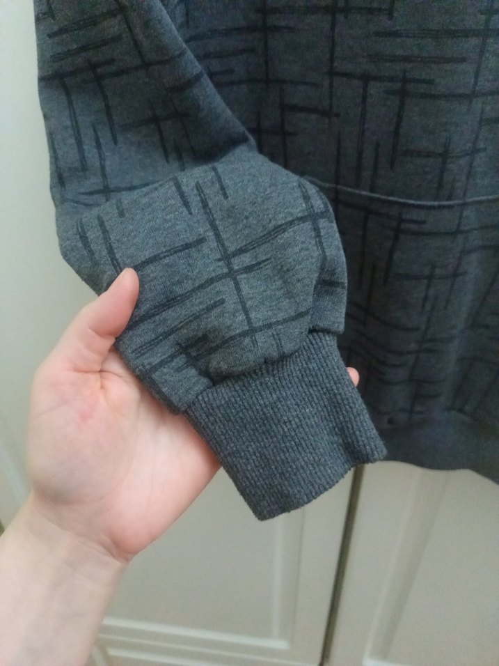 Gri Erkek Çocuk kapüşonlu sweatshirt - Görsel 3