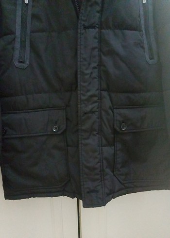 U.s polo Siyah Erkek Fermuarlı Streetwear Mont - Görsel 2