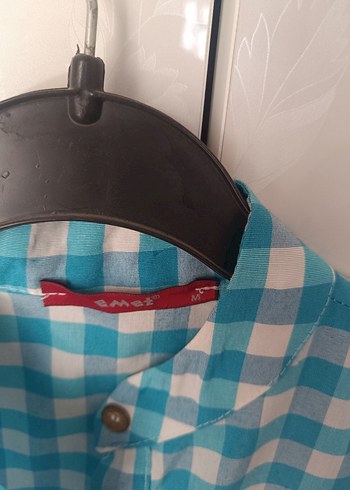 Turkuaz Ekose Desenli Kolsuz Uzun Elbise - Görsel 3