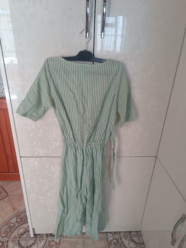 Yeşil Çizgili tulum - Görsel 3