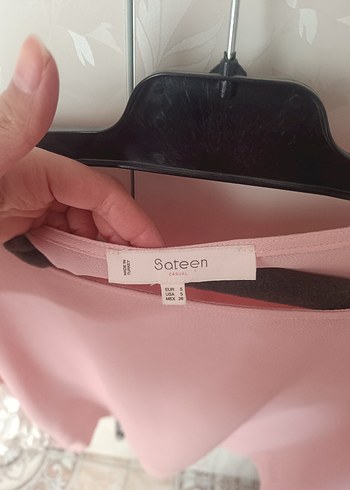 Dantel Detaylı Pembe Kadın Bluz - Görsel 2