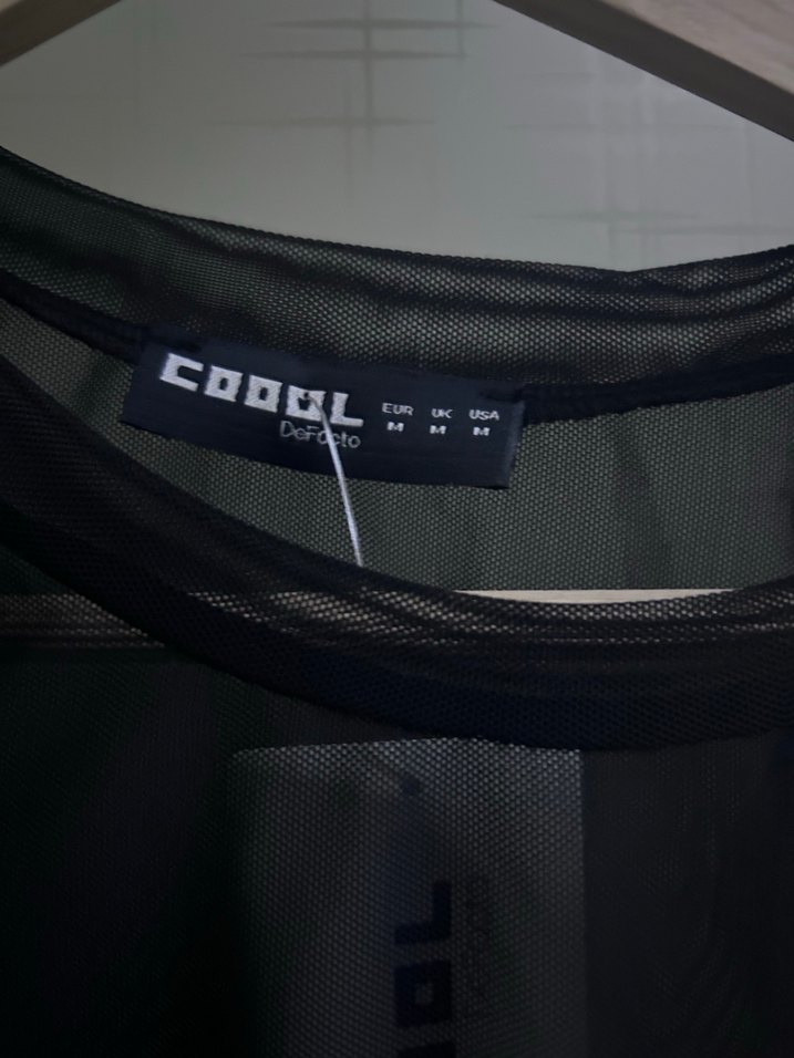 Siyah Uzun Kollu Transparan Bluz - Görsel 4