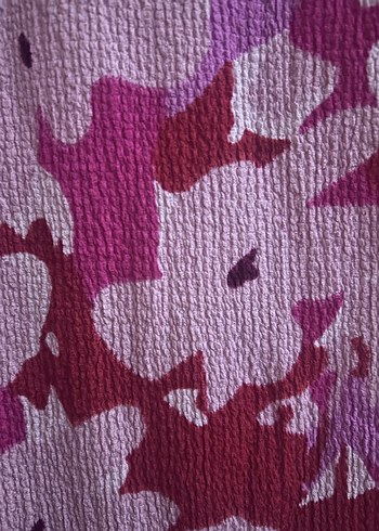 Pembe Bağlama Desenli Askılı Midi Elbise - Görsel 2