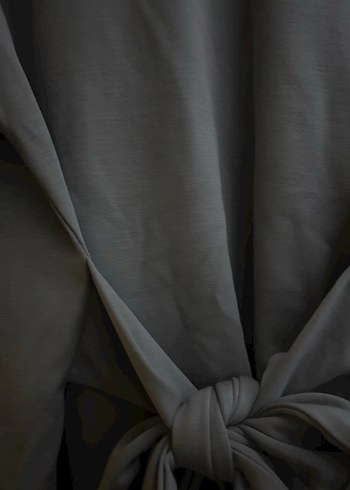 Gri Bel Bağlamalı Kadın Sweatshirt - Görsel 2