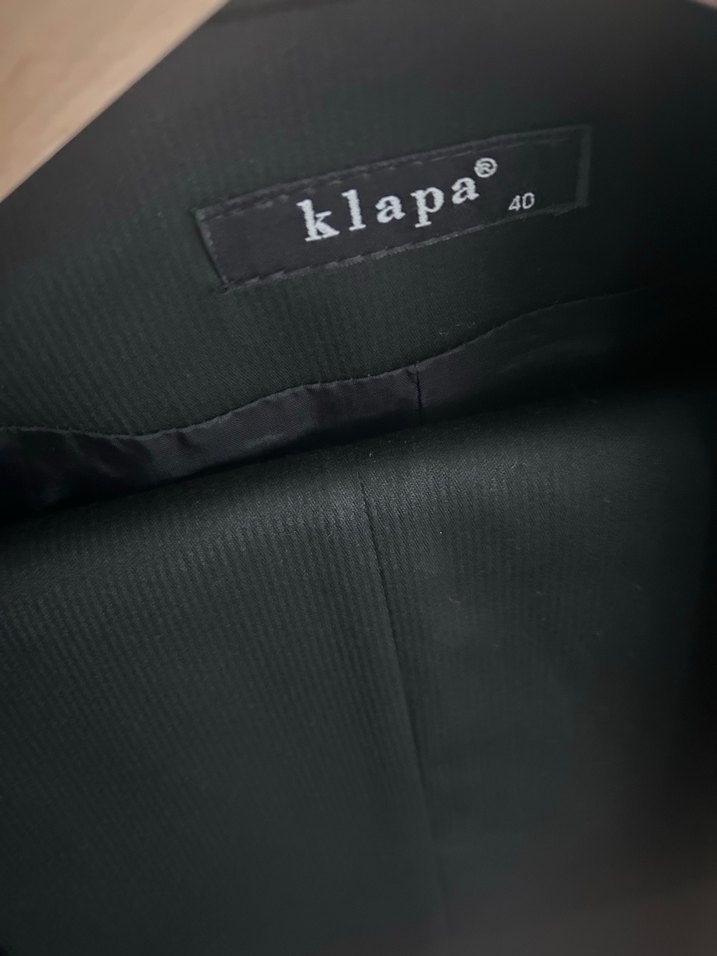 Siyah Düğmeli Kadın Blazer Ceket - Görsel 2