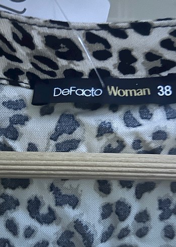 Bej Zebra Desenli Uzun Kollu Uzun Elbise - Görsel 2