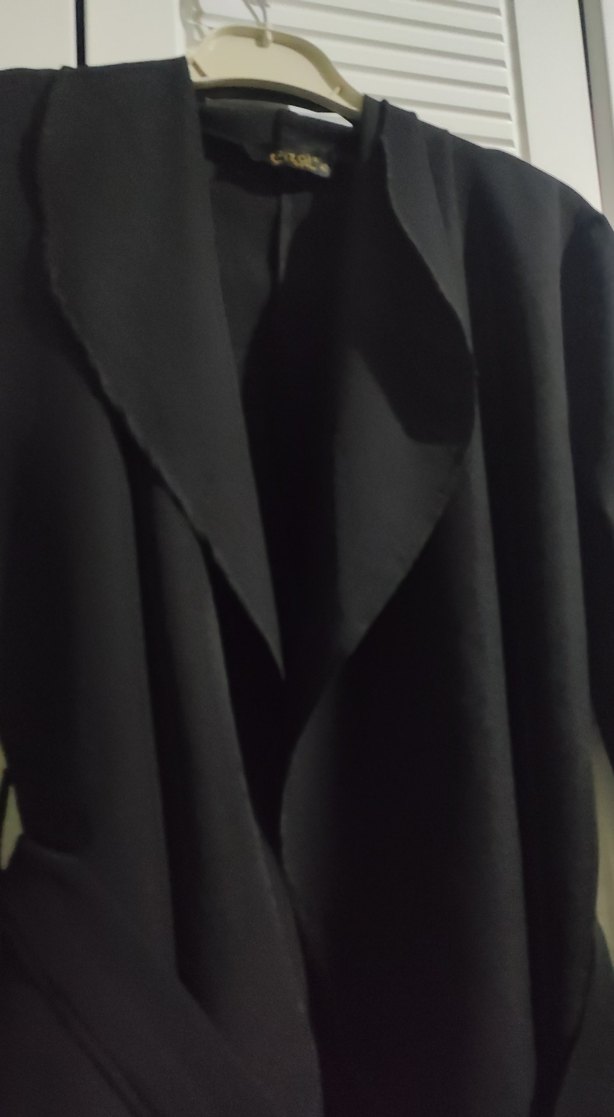 Siyah Uzun Kadın trenc - Görsel 3