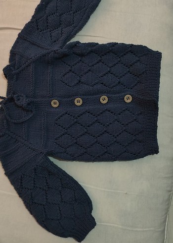 Erkek Çocuk Lacivert Örgü Hırka - Görsel 2