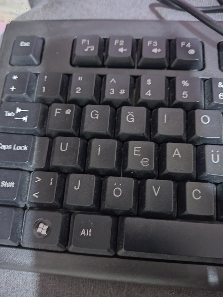 USB Kablolu Siyah f Klavye - Görsel 3