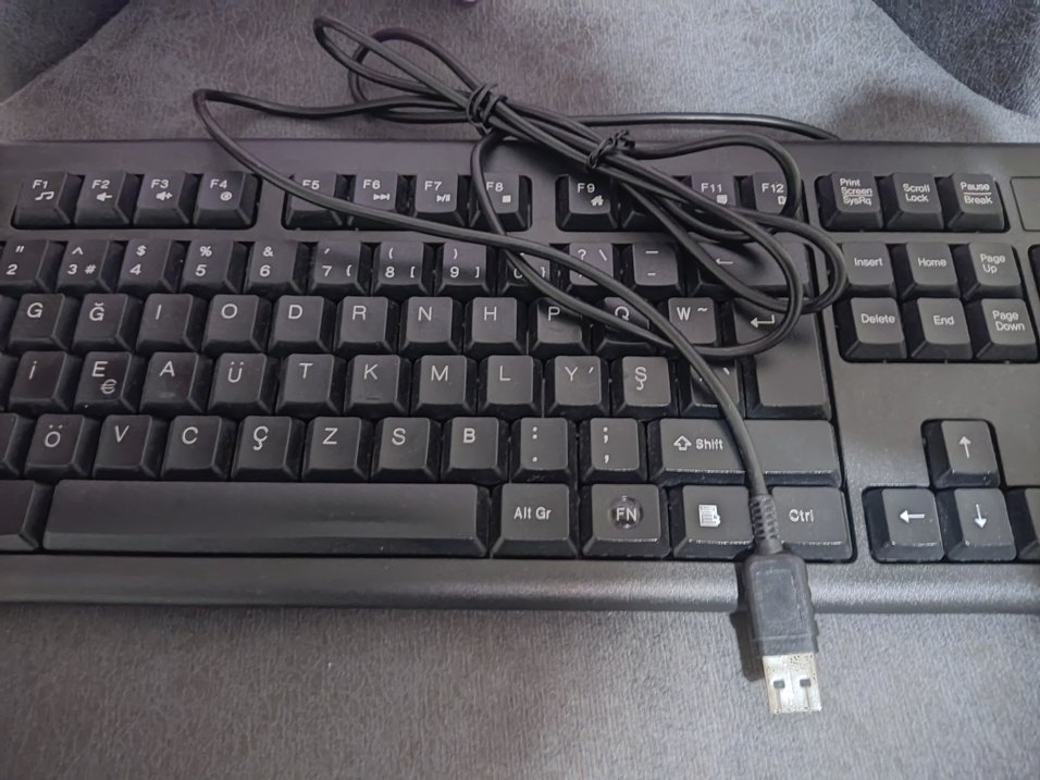 USB Kablolu Siyah f Klavye - Görsel 2