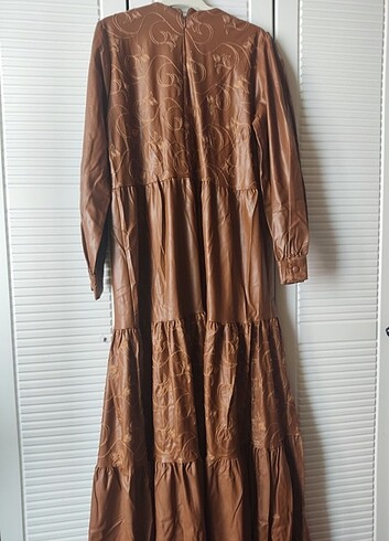 Kadın deri elbise - Görsel 6