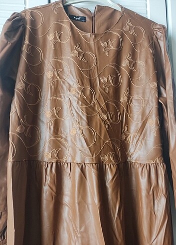 Kadın deri elbise - Görsel 8