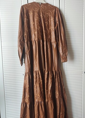 Kadın deri elbise - Görsel 11