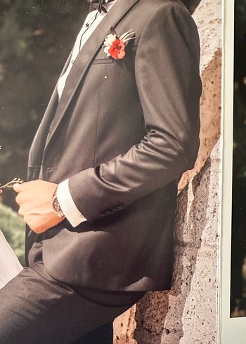 50-6 drop Beden Siyah Notch Yaka Avant-Garde Damat Takımı