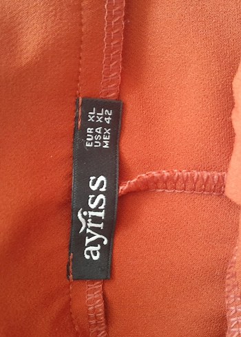 xl Beden Kırmızı Salaş Midi Kumaş Pantolon