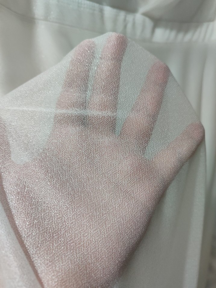 V Yaka Beyaz A Kesim abiye - Görsel 3