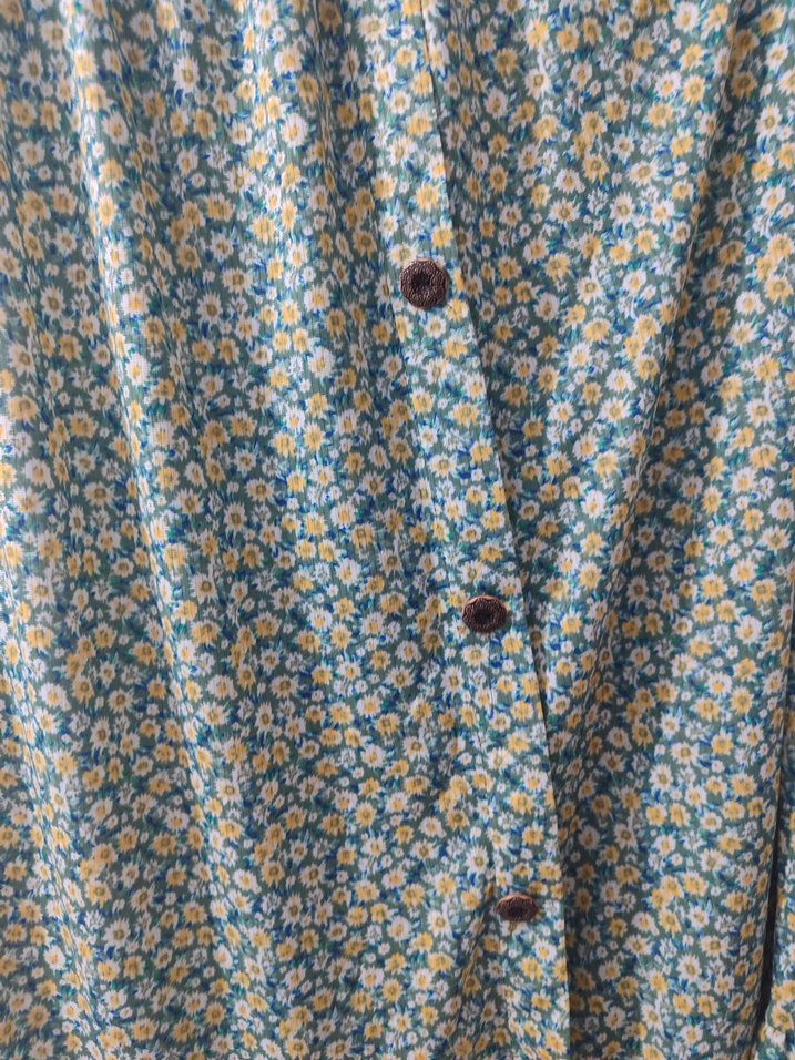 Çiçek Desenli Uzun Bohem Etek - Görsel 2