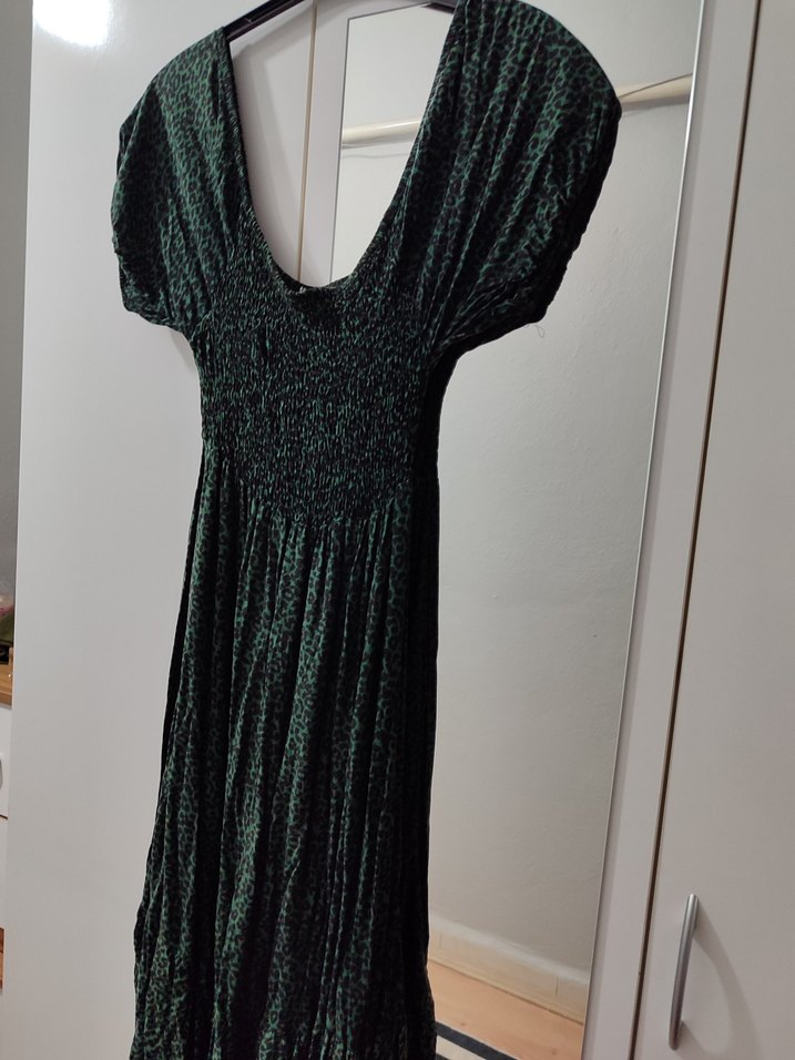 Örgü  Yeşil elbiae - Görsel 4