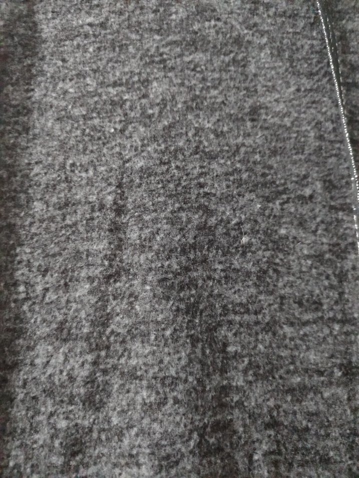 Gri Yüksek Yakalı  Yünlü Sweatshirt elbise veya tunik - Görsel 4