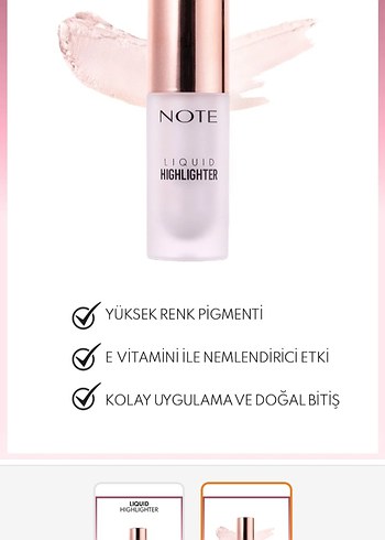Beden Renk Note Liquid Highlighter - 100 Soft Pink