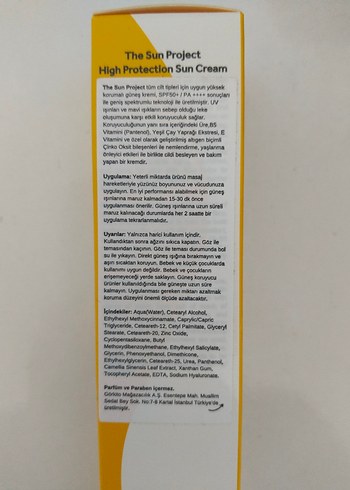 The Sun Project SPF 50+ Geniş Spektrumlu Güneş Kremi - Görsel 6