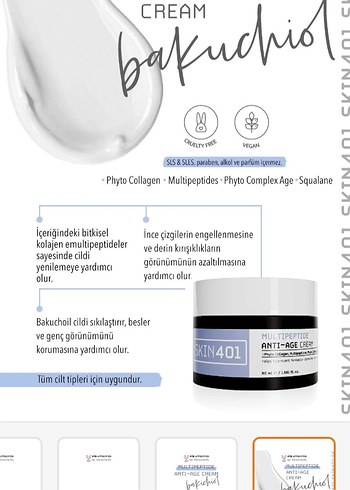 SKİN401 Multipeptides Anti-Age Krem 50 ml - Görsel 11