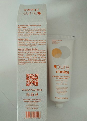 Pure Choice Aydınlatıcı Canlandırıcı Cilt Bakım Kremi 75ml - Görsel 6