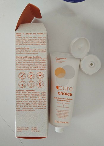 Pure Choice Aydınlatıcı Canlandırıcı Cilt Bakım Kremi 75ml - Görsel 4